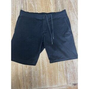 Good Man Brand Men's Size L Black Sporting Good Chino Drawstring Shorts 9"